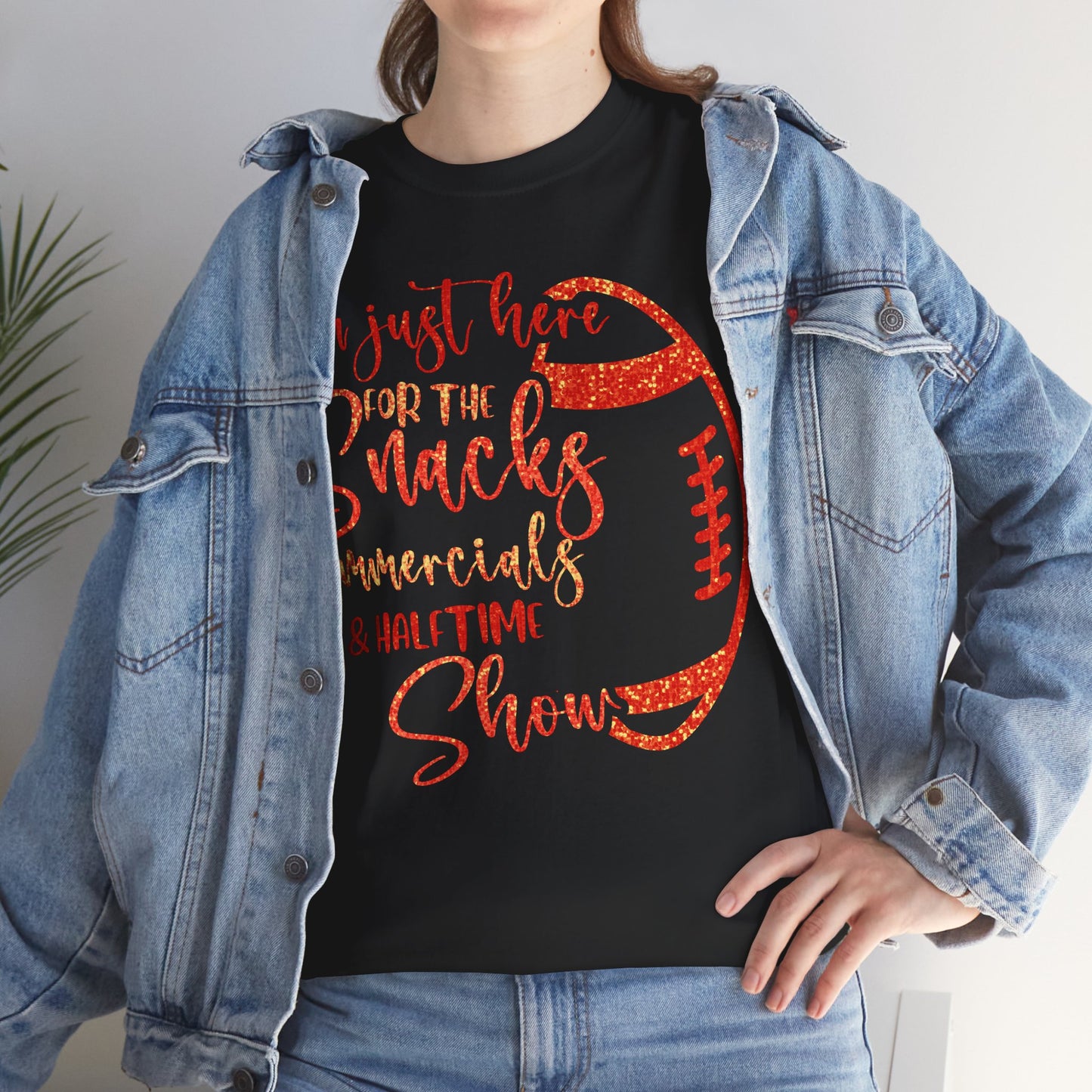 Just Here For Snacks, Commercials & Half Time Show Chiefs Super Bowl LIX Tee