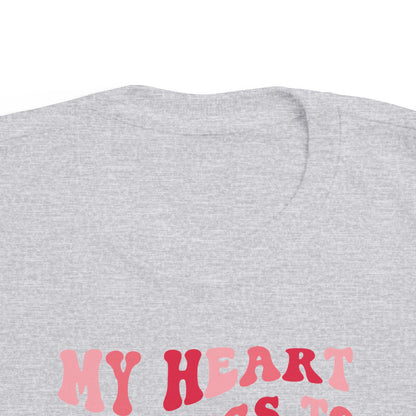 My Heart Belongs To Mommy Valentine's Day Toddler Tee | MORE COLORS