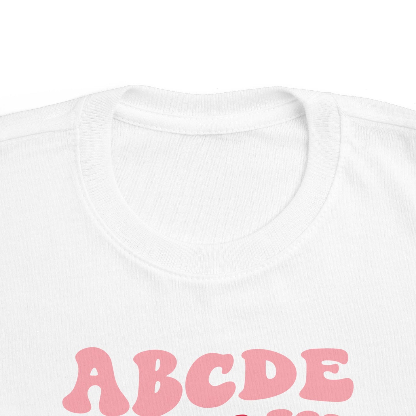 I Heart You Alphabet Valentine's Day Toddler Tee | MORE COLORS