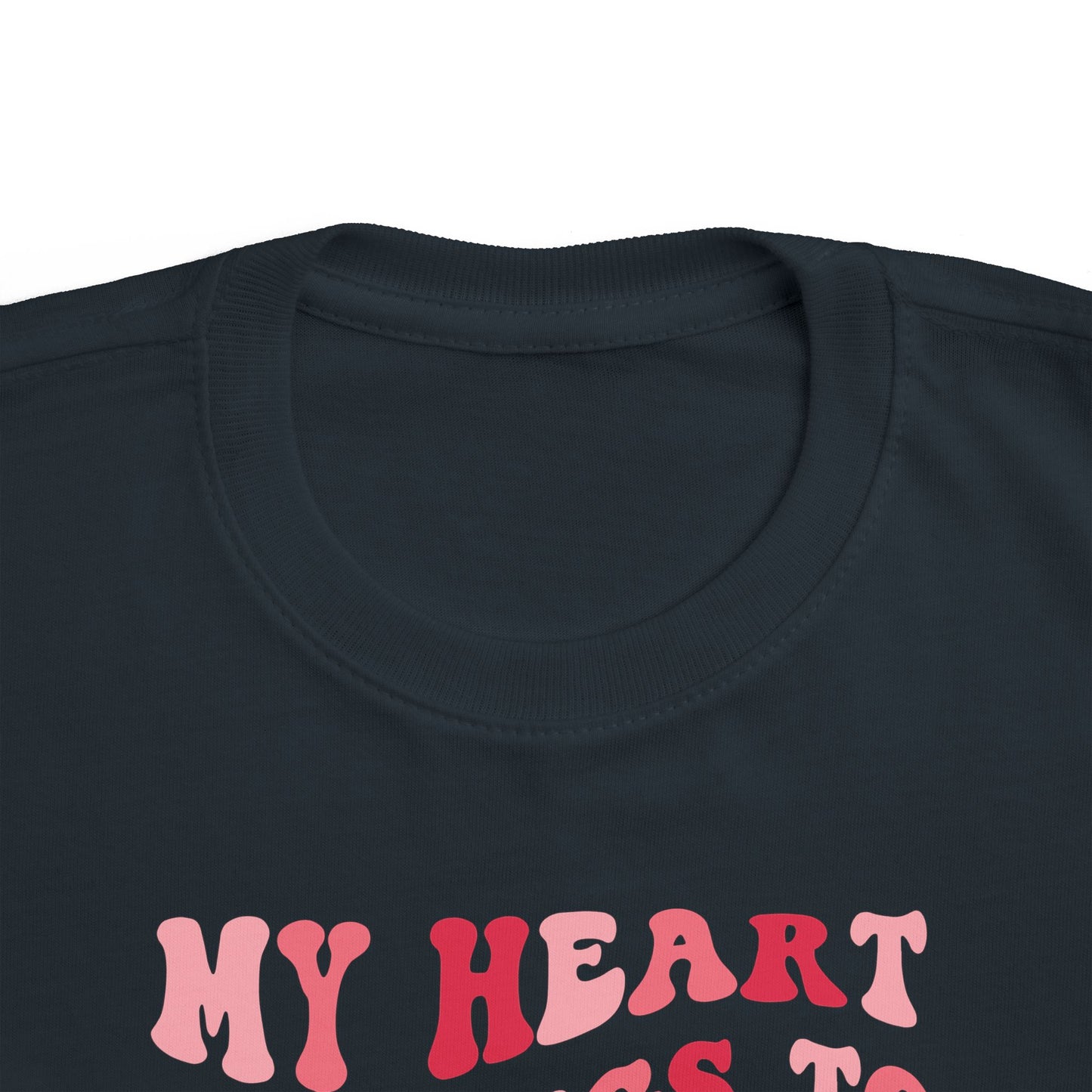 My Heart Belongs To Mommy Valentine's Day Toddler Tee | MORE COLORS