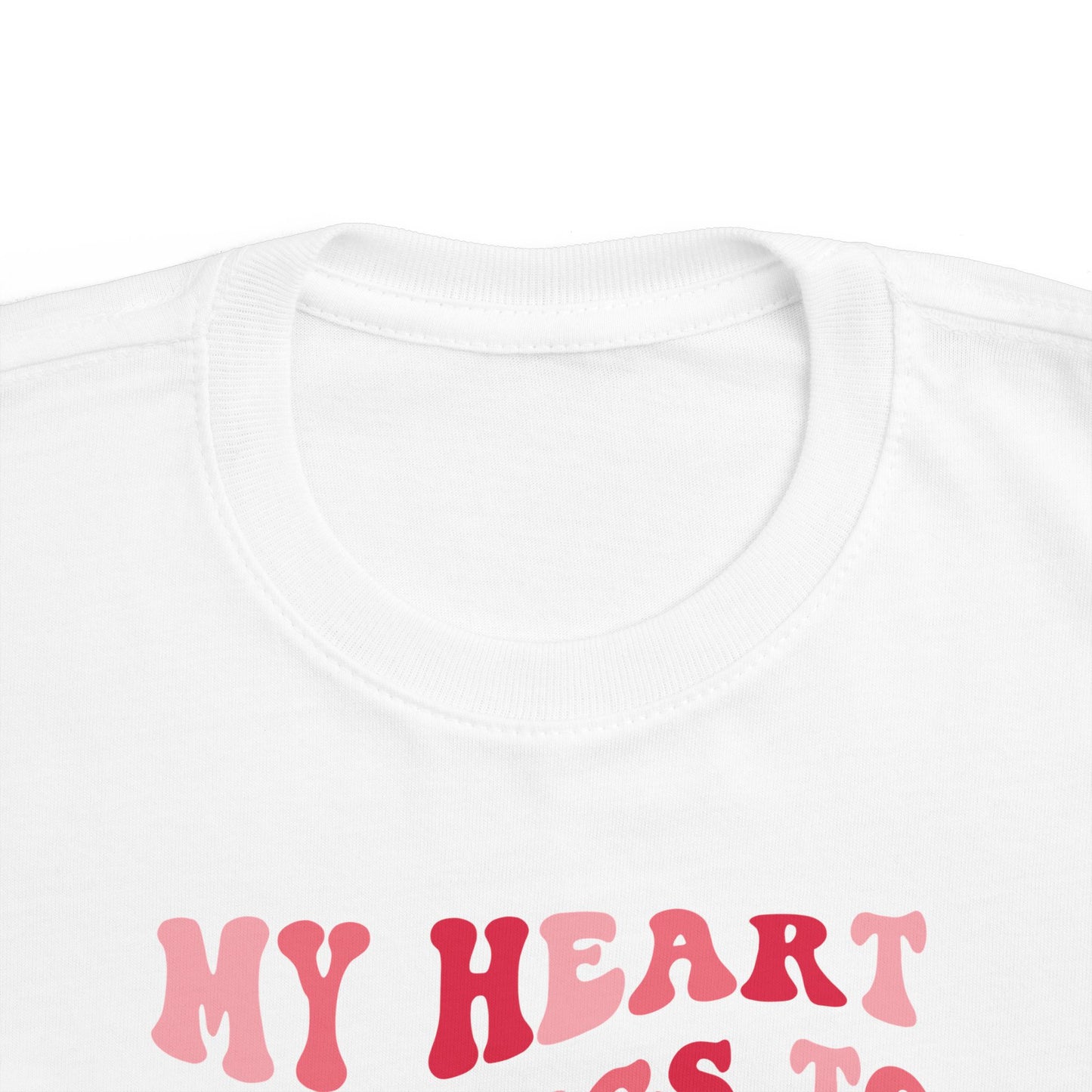 My Heart Belongs To Mommy Valentine's Day Toddler Tee | MORE COLORS