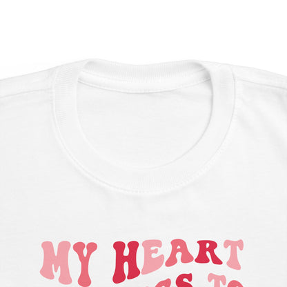 My Heart Belongs To Mommy Valentine's Day Toddler Tee | MORE COLORS