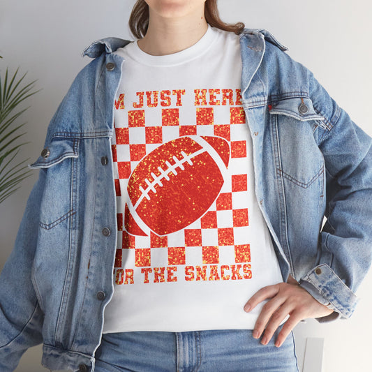 I'm Just Here For The Snacks Chiefs Super Bowl LIX Tee