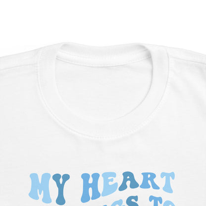 My Heart Belongs To Daddy Valentine's Day Toddler Tee | MORE COLORS