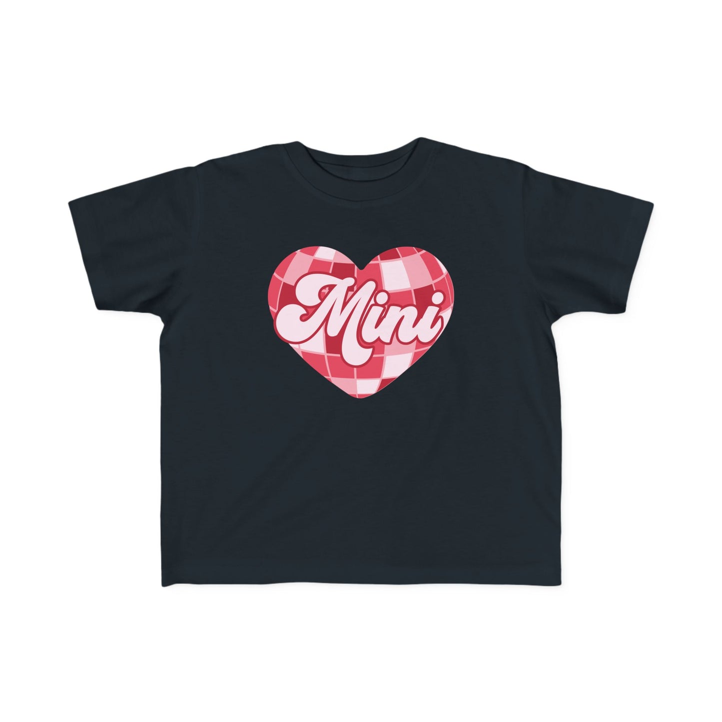 'Mini' Disco Heart Valentine's Day Toddler Tee | MORE COLORS