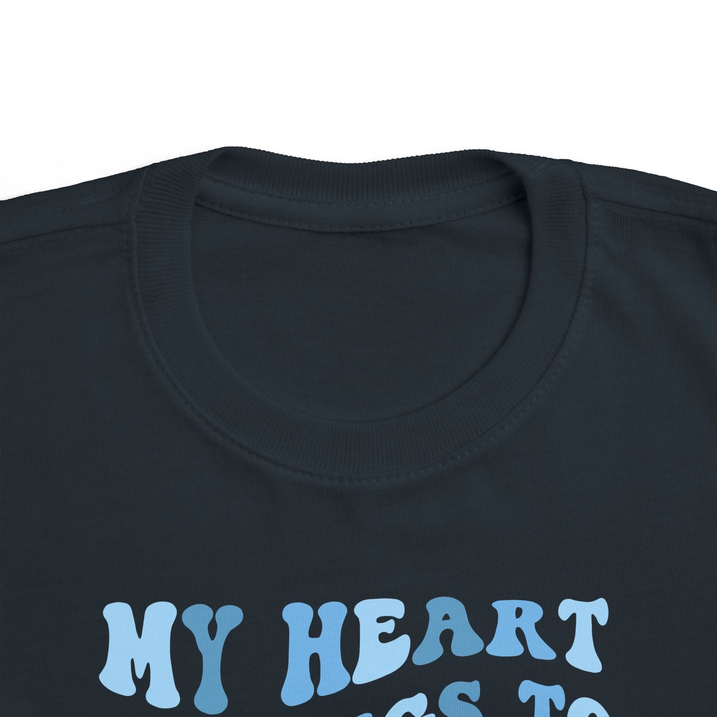 My Heart Belongs To Daddy Valentine's Day Toddler Tee | MORE COLORS